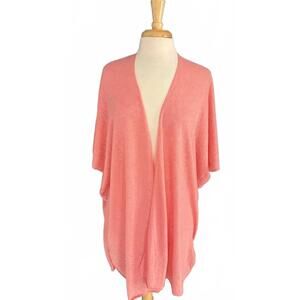 NEW PINE APPAREL women's open front kimono in coral